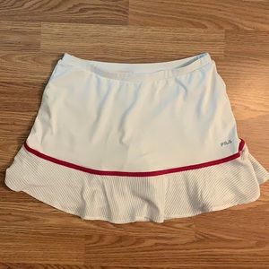 FILA white tennis/athletic skirt